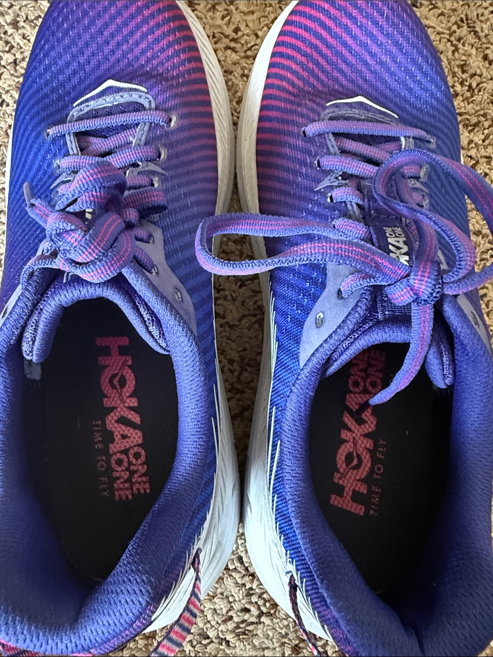 HOKA Rincon Women's Running Shoes - Purple/Pink Gradient - Picture 5 of 5